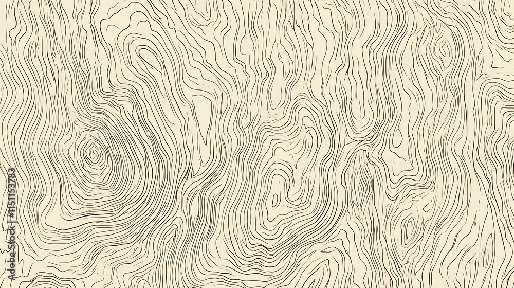 Poster Abstract topographic map background with contour lines.