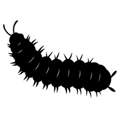 Caterpillar Silhouette vector illustration
