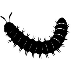 Caterpillar Silhouette vector illustration