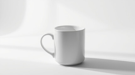 Obraz premium white cup on a white