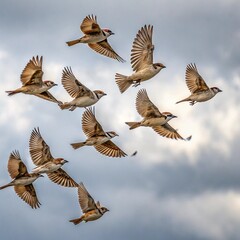 birds in flight