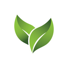 Green Leaf Logo Grapich Images 