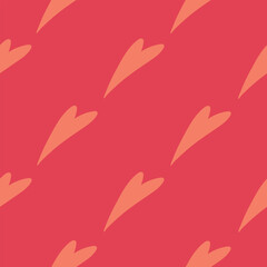 Simple hearts seamless pattern for Valentine's Day card, poster, decoration, printing on phone cases, fabrics, paper, wallpaper
