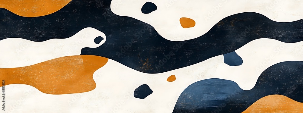 Poster abstract background with organic shapes. (2)