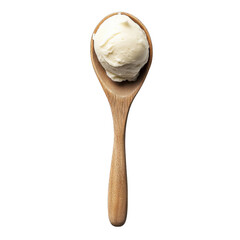 cream on a spoon