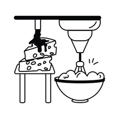 Automated system for cheese production in food manufacturing units