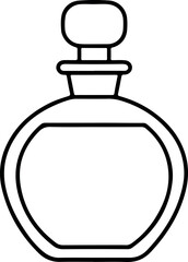 perfume bottle icon line art