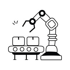 Take a look at this amazing icon of batch production in hand drawn style