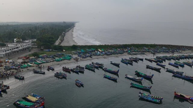 Chellanam Harbour is a fishing harbor in Kerala, India