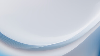 Abstract Blue White Gradient Curves, Smooth Wavy Lines Background