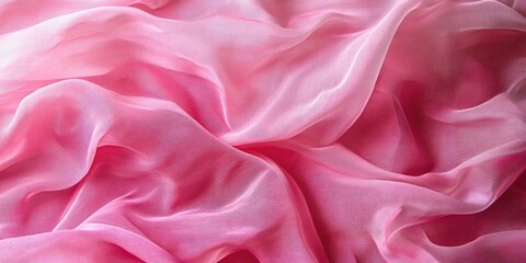 Obraz premium Pink cloth background texture is beautifully displayed, showcasing a stunning pink cloth background texture that adds elegance and depth to various creative projects. Perfect for any design 