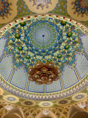 Intricate Islamic Geometric Dome Ceiling with Ornamental Details