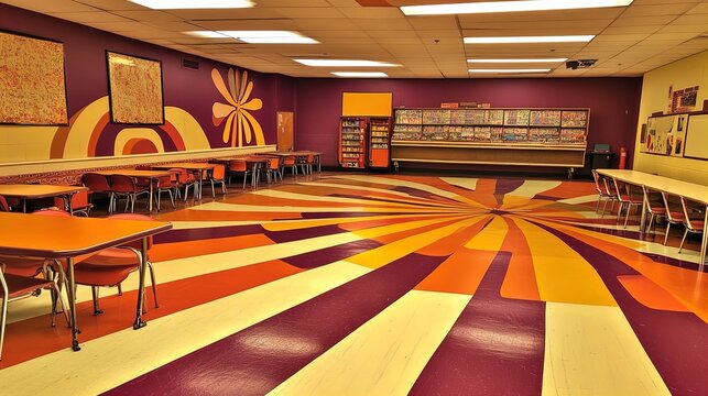 welcome to our community center: a vibrant hub for all ages featuring learning, creativity, and inclusive programs – perfect for a sports interior poster!