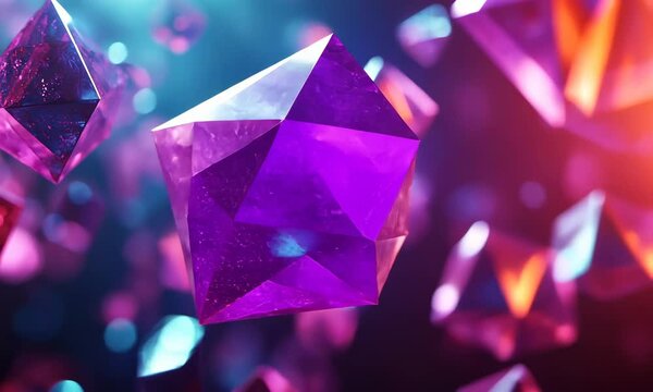 abstract background with purple crystall
