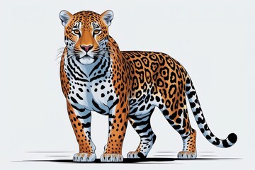 Fototapeta premium Strength in Stillness - A Portrait of the Jagua