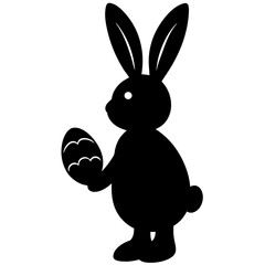 The Easter Bunny’s Big Day vector silhouette