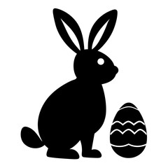 The Easter Bunny’s Big Day vector silhouette