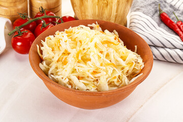 Homemade fermented cabbage Sauerkraut