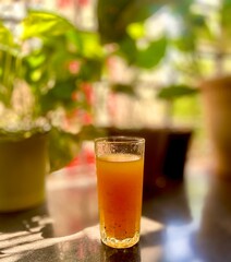 glass of orange juice