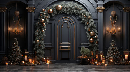Christmas Decor in an Elegant Room