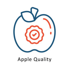 Apple Quality Vector Two Color Icon. Eps 10 file 