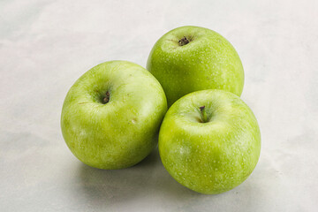 Sweet and juicy green apple