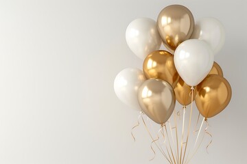 golden and silver balloons