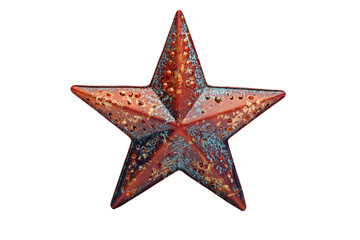Obraz premium Old star isolated on transparent background.