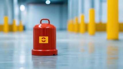 fire alarm and sensor. A workplace fire safety seminar demonstrating the proper installation of fire alarm sensors for maximum coverage
