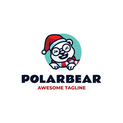 Polar Bear Simple Mascot Logo