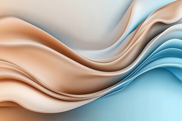 Stunning abstract wavy glass shapes with soft light reflections and flowing curves forming a sleek and futuristic digital background with elegant elements and a aesthetic
