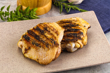 Two Tasty grilled chicken thighs