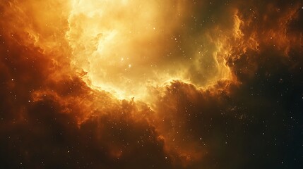 Fototapeta premium An astronaut navigating near a shimmering cloud of interstellar dust, vibrant light particles swirling in the void, cinematic lighting casting a soft, ethereal glow, hd quality,