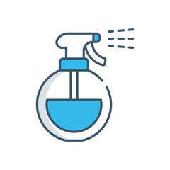 Water spray bottle vector icon