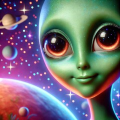 AI visualization of aliens