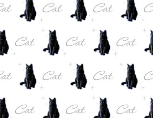 猫のイラストレーション素材です