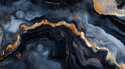 Obraz premium Abstract black and gold marble background with golden lines and have a glittering, shimmering effect.