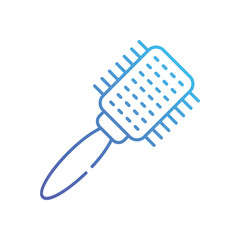 Round brush vector icon