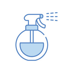 Water spray bottle vector icon