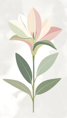 Obraz premium A beautiful vector art illustration of Alstroemerias flowers, showcasing their elegant petals and vibrant colors. Created with generative AI.
