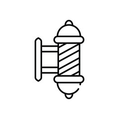 Barber pole vector icon
