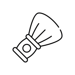 Shaving brush vector icon