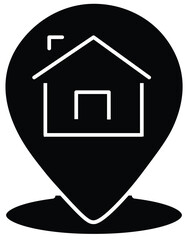 Address icon. Stopwatch icon. Date icon - Web icons set. Address time date icons set. Black line and flat web icons with transparent background.