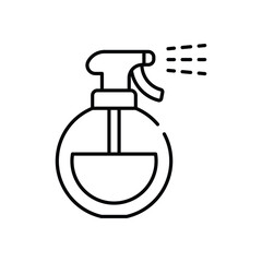 Water spray bottle vector icon