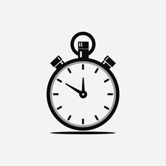 Stopwatch simple Vector Art & Illustrator Desing