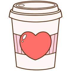 Valentine decorations cartoon 