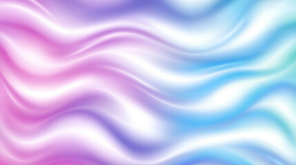 Obraz premium Soft waves of pastel colors create calming abstract background, blending shades of pink, purple, and blue in fluid motion. This serene design evokes sense of tranquility and creativity