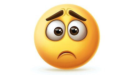 Sad Emoji Face Worried Disappointed Anxious Expression