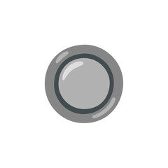 Silver Button Emoji

