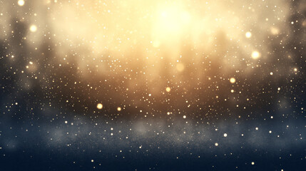 Obraz premium beautiful abstract background featuring soft golden glow with sparkling particles, creating dreamy and enchanting atmosphere. Perfect for various design projects